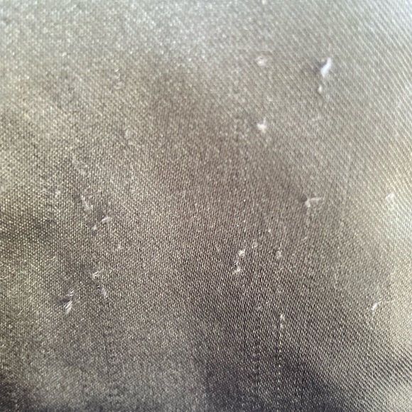 S SILVER GRAY SHINY BUTTON DOWN BLOUSE POCKET BUTTON CUFF ODDS AND EVENS - Picture 8 of 10